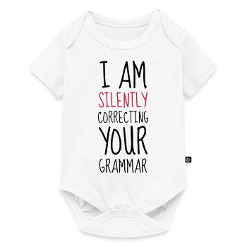 Grammar - Humor - Funny - Joke - Friend - Baby Premium short-sleeve bodysuit - white - Front