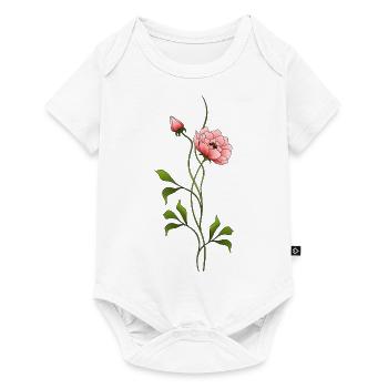 Colorful flower - Baby Premium short-sleeve bodysuit - white - Front