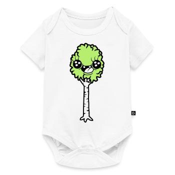 Laughing Cartoon Birch - Baby Premium short-sleeve bodysuit - white - Front