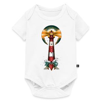 Lighthouse - Baby Premium short-sleeve bodysuit - white - Front