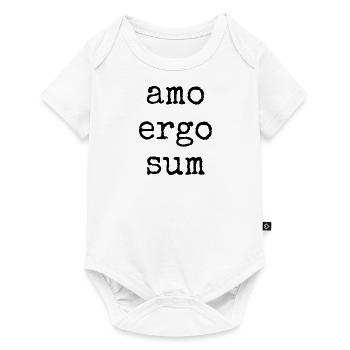 amo ergo sum - j’aime donc je suis - en disant - Body à manches courtes Premium Bébé - blanc - Devant