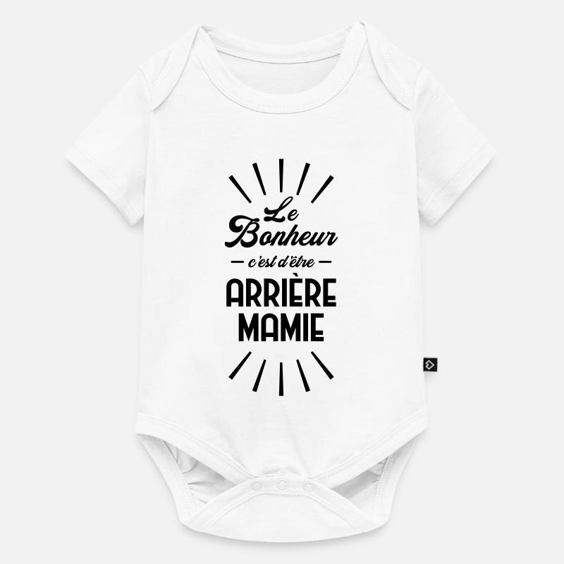Mamie / Mamy / Grand Mere / Grand-Mère / Bébé - Body à manches courtes Premium Bébé - blanc