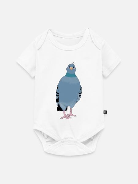 Taube - Baby Premium Kurzarmbody - Weiß
