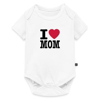 i love mom EN - Baby Premium short-sleeve bodysuit - white - Front
