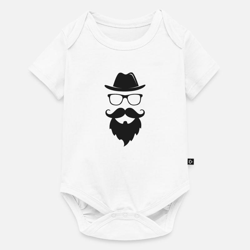 Le hipster - Body à manches courtes Premium Bébé - blanc