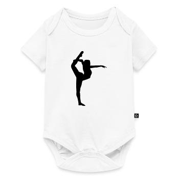 Yoga, Tänzerin, Turnerin - Baby Premium Kurzarmbody - Weiß - Vorne