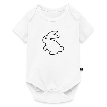 pink rabbit white rabbit animal - Baby Premium short-sleeve bodysuit - white - Front