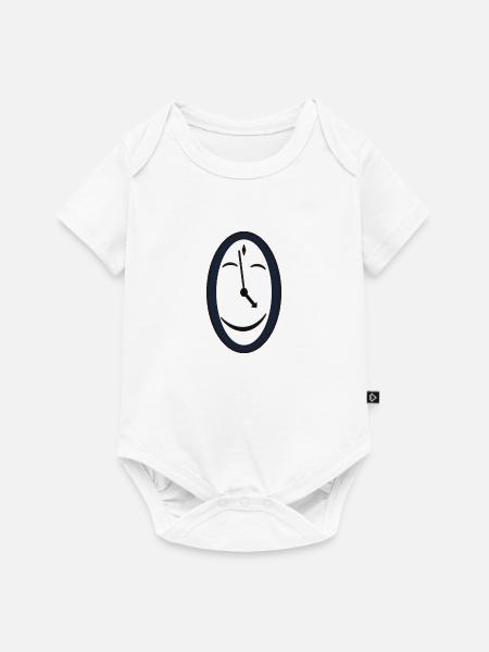 Uhr Zeit Clock Zeiger - Baby Premium Kurzarmbody - Weiß