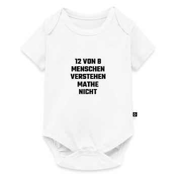 Mathe Statistik Mathematik Rechnen Spruch Schule - Baby Premium Kurzarmbody - Weiß - Vorne