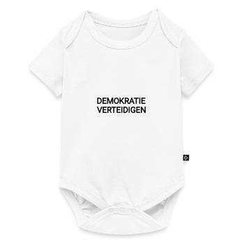 Demokratie Verfassung Grundgesetz Verteidigen - Baby Premium Kurzarmbody - Weiß - Vorne