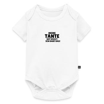 meine Tante hat gesagt ich darf das! - Baby Premium Kurzarmbody - Weiß - Vorne