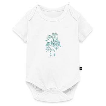 Monstera - Baby Premium short-sleeve bodysuit - white - Front