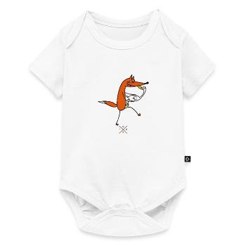 Liebe zur Gans - Baby Premium Kurzarmbody - Weiß - Vorne