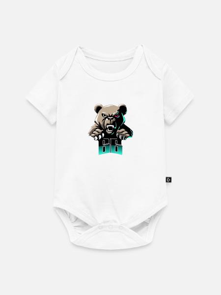 AustriaDerBär Bärenbande - Baby Premium Kurzarmbody - Weiß