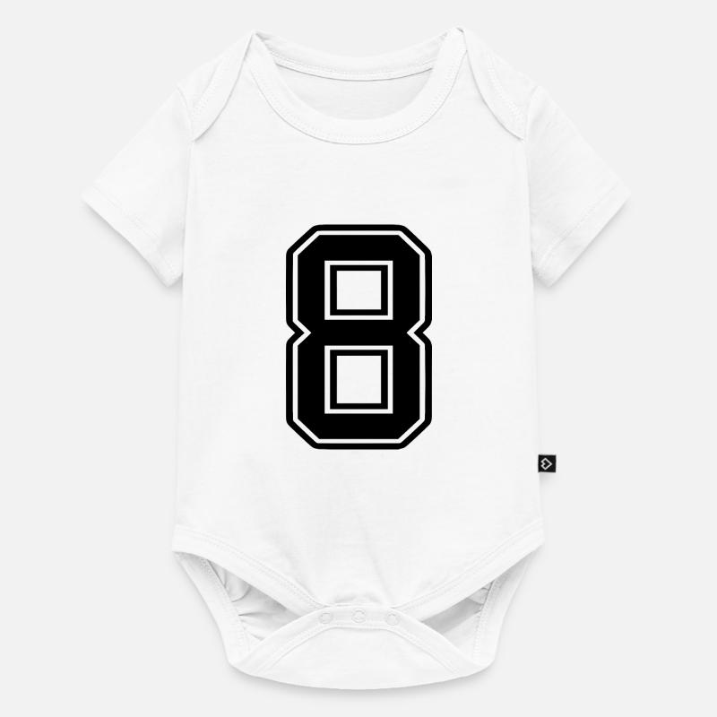 8 - Baby Premium Kurzarmbody - Weiß