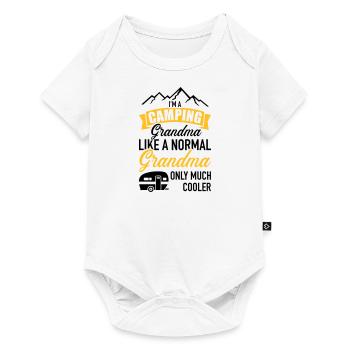 Wohnwagen - Baby Premium Kurzarmbody - Weiß - Vorne