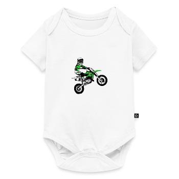Kinder Motocross - KIDS MX - Baby Premium Kurzarmbody - Weiß - Vorne