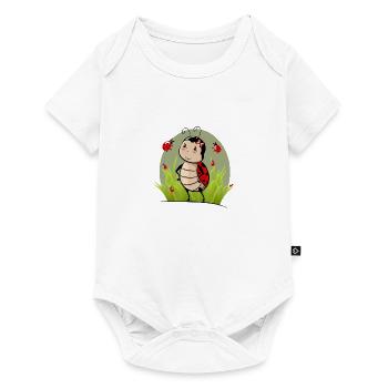 Ladybugs in the grass - Baby Premium short-sleeve bodysuit - white - Front