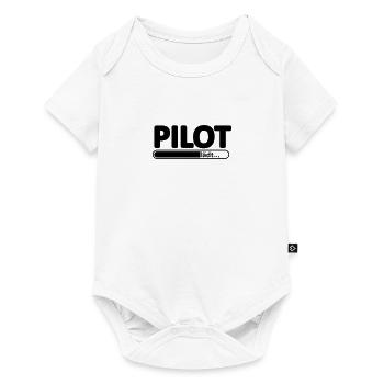 Pilot // Pilotin // Flugzeug // reisen // Flieger - Baby Premium Kurzarmbody - Weiß - Vorne