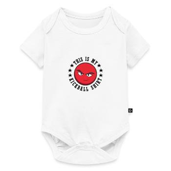 Kickball Funny Design pour un joueur de kickball - Body à manches courtes Premium Bébé - blanc - Devant