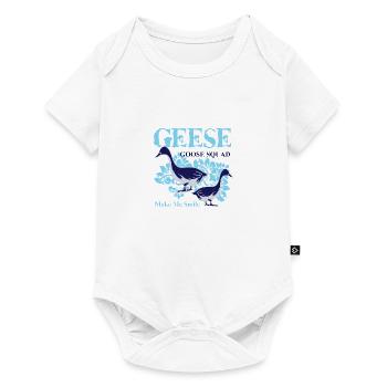 Geese Make Me Smile Cute Nature Bird Goose - Baby Premium short-sleeve bodysuit - white - Front