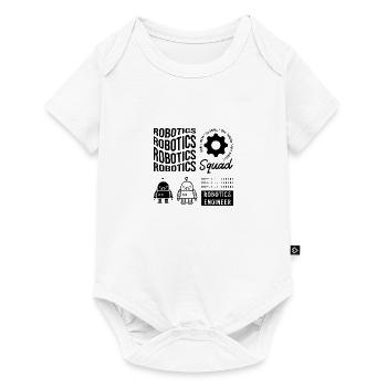 Robotics Squad Mechaniker für technische Roboter - Baby Premium Kurzarmbody - Weiß - Vorne