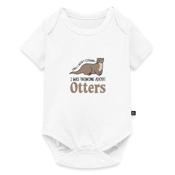 Ich denke an süße Otter Sea Otter Nature - Baby Premium Kurzarmbody - Weiß - Vorne