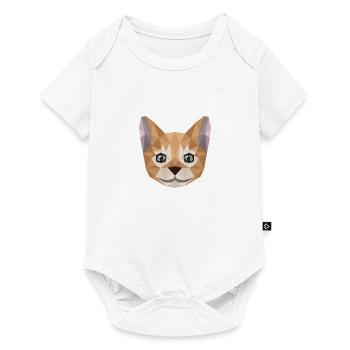 Joli chat Art Kitty Puristic Style, chats drôles - Body à manches courtes Premium Bébé - blanc - Devant