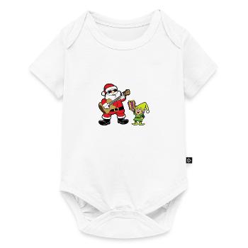 Noël thème de Noël elfes de Noël elfes - Body à manches courtes Premium Bébé - blanc - Devant