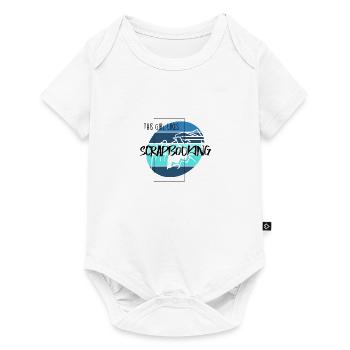 Girl Likes Scrapbooking Hobby Designer Crafting - Baby Premium short-sleeve bodysuit - white - Front