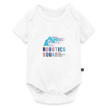 Robot étudiant ingénieur mécanicien de l'escouade - Body à manches courtes Premium Bébé - blanc - Devant