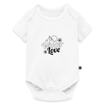 Winter Love Snow Holiday Cozy Winter Time - Baby Premium short-sleeve bodysuit - white - Front