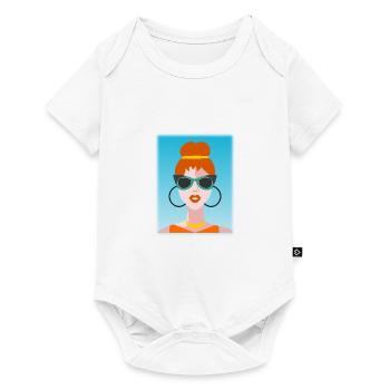 FEMME. FILLE. ADOLESCENT. JOURNEE DE LA FEMME - Body à manches courtes Premium Bébé - blanc - Devant