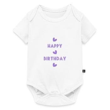 HAPPY BIRTHDAY. HAPPY BIRTHDAY. ANNIVERSARY. - Baby Premium short-sleeve bodysuit - white - Front