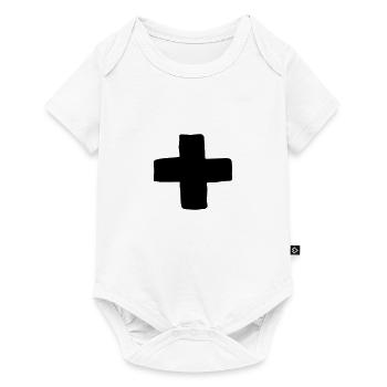 Plus cross - Baby Premium short-sleeve bodysuit - white - Front