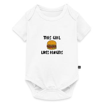 Fast Food Burger Hamburger Delicious Food - Baby Premium short-sleeve bodysuit - white - Front