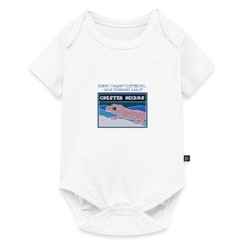 Ich denke an Geckos Cute Lizard Wildlife - Baby Premium Kurzarmbody - Weiß - Vorne