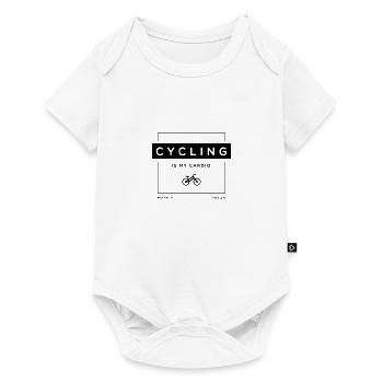 Cycling as Cardio Environment Bicycle Nature - Baby Premium short-sleeve bodysuit - white - Front
