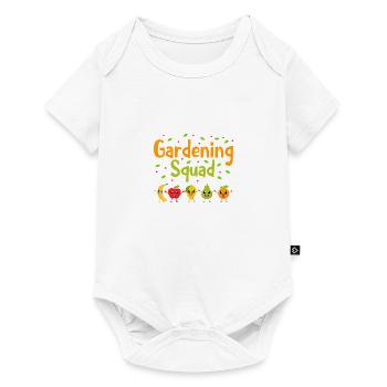 Jardinier mignon, amateur de légumes, amoureux de - Body à manches courtes Premium Bébé - blanc - Devant