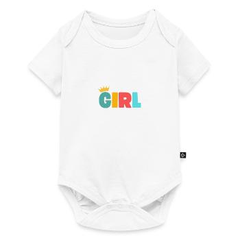 Fille! Personnalisable - Body à manches courtes Premium Bébé - blanc - Devant