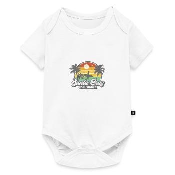 Santa Cruz California retro vintage 70s style - Baby Premium short-sleeve bodysuit - white - Front