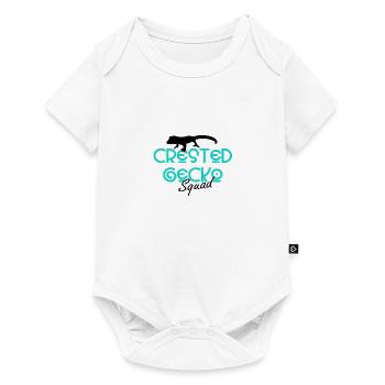 Crested Geckos Exotic Animal Lizard Cute Reptiles - Baby Premium short-sleeve bodysuit - white - Front