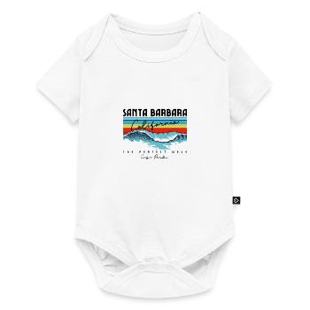 Santa Barbara California Sunset Retro - Baby Premium short-sleeve bodysuit - white - Front