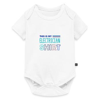Electro Worker Craftsman Elektriker Spannung - Baby Premium Kurzarmbody - Weiß - Vorne