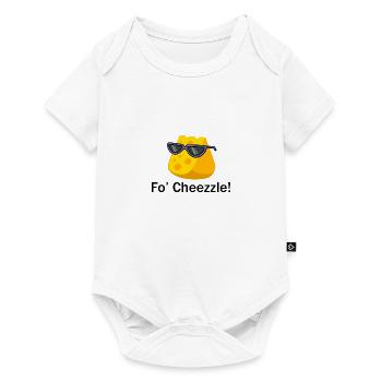 Cheezzle Ironic Cheese Eating Food Culture - Body à manches courtes Premium Bébé - blanc - Devant