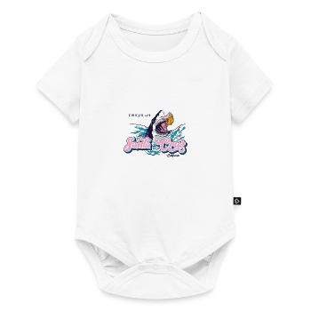 Santa Cruz Californie vintage rétro surfing ville - Body à manches courtes Premium Bébé - blanc - Devant