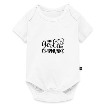 Fille aime les tamias mignon écureuil animal de la - Body à manches courtes Premium Bébé - blanc - Devant