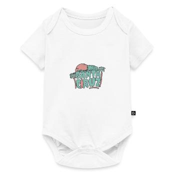 Santa Cruz Californie vintage rétro surfing ville - Body à manches courtes Premium Bébé - blanc - Devant