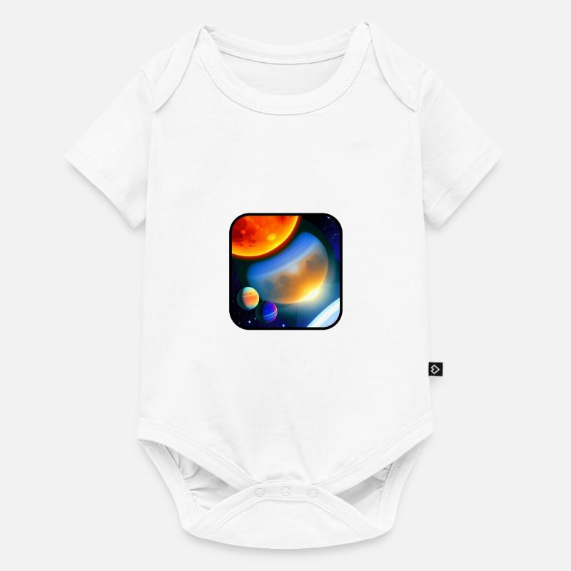 Medley de Planètes - Body à manches courtes Premium Bébé - blanc