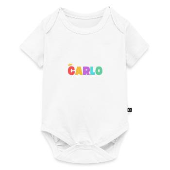 Carlo! Personnalisable - Body à manches courtes Premium Bébé - blanc - Devant